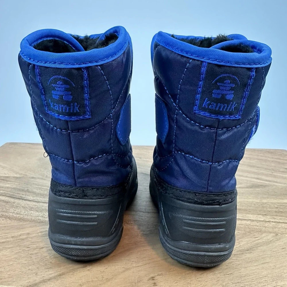 New Kids Kamik Snowbug 5 Insulated Faux Fur Lined Waterproof Snow Boots Size 5 C